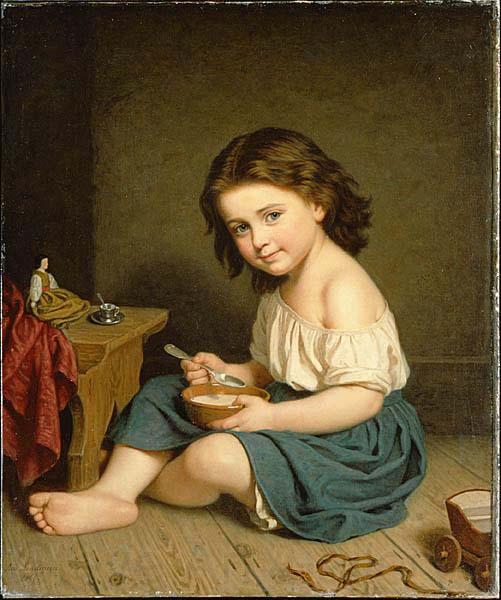 Amalia Lindegren Frukosten France oil painting art